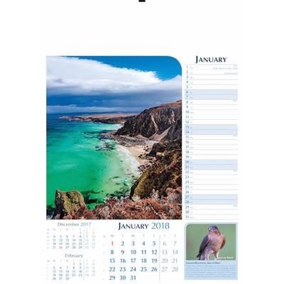 Branded Promotional NOTABLE SCOTLAND WALL CALENDAR Calendar From Concept Incentives.