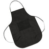 Branded Promotional CATERING CHEFS BIB APRON in Black Apron From Concept Incentives.