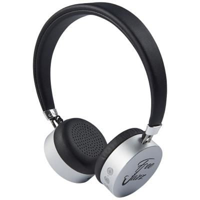 Branded Promotional MILLENNIAL ALUMINIUM METAL BLUETOOTH¬¨√Ü HEADPHONES in Silver Earphones From Concept Incentives.