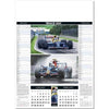 Branded Promotional RACE DAY WALL CALENDAR Calendar From Concept Incentives.