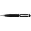 Branded Promotional CHARLES DICKENS ROCHESTER BALL PEN in Black with Silver Trim Pen From Concept Incentives.