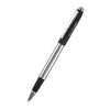 Branded Promotional SENATOR NAUTIC SILVER CHROME & SOFT LACQUER METAL ROLLERBALL PEN in Black Pen From Concept Incentives.