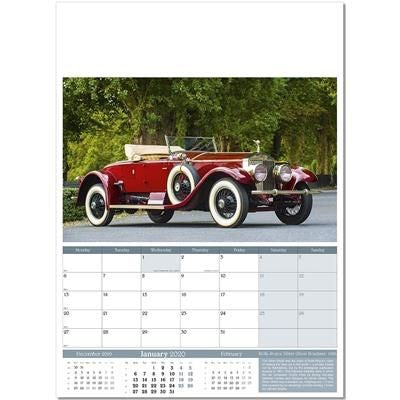 Branded Promotional VINTAGE MARQUES WALL CALENDAR Calendar From Concept Incentives.