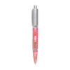 Branded Promotional LUXOGRAPH LIGHT BALL PEN in Red - Silver Pen From Concept Incentives.