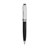 Branded Promotional CALLIGRAPH BALL PEN in Black - Silver Pen From Concept Incentives.