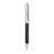 Branded Promotional COLUMN BALL PEN in Black - Silver Pen From Concept Incentives.