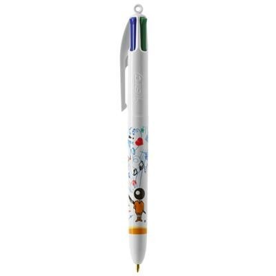 Branded Promotional BIC¬¨√Ü 4 COLOURS DIGITAL BALL PEN with Lanyard Pen From Concept Incentives.