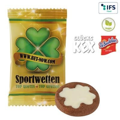 Branded Promotional GOOD LUCK COOKIE with White Chocolate Biscuit From Concept Incentives.