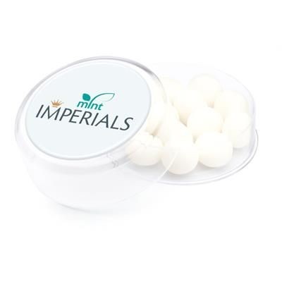 Branded Promotional MAXI ROUND MINTS IMPERIALS POT Mints From Concept Incentives.