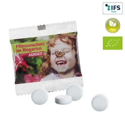 Branded Promotional ORGANIC PEPPERMINT PASTILLES Mints From Concept Incentives.