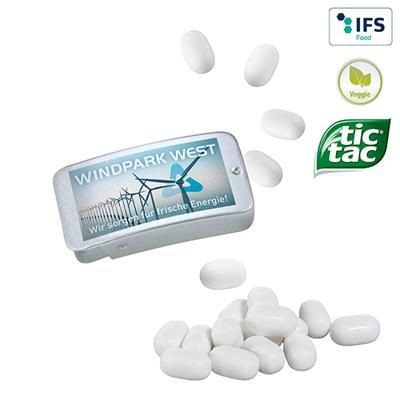 Branded Promotional SLIDING TIN with Tic Tac Mints From Concept Incentives.