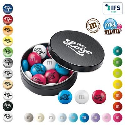 Branded Promotional MY M&M METAL TIN Chocolate From Concept Incentives.