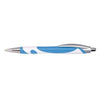 Branded Promotional PLASTIC BALL PEN in Blue & White Pen From Concept Incentives.