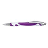 Branded Promotional PLASTIC BALL PEN in Lilac & White Pen From Concept Incentives.