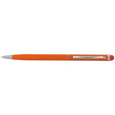 Branded Promotional SMART TOUCH COLOUR BALL PEN in Orange Pen From Concept Incentives.