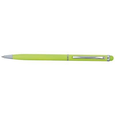 Branded Promotional SMART TOUCH COLOUR BALL PEN in Apple Green Pen From Concept Incentives.