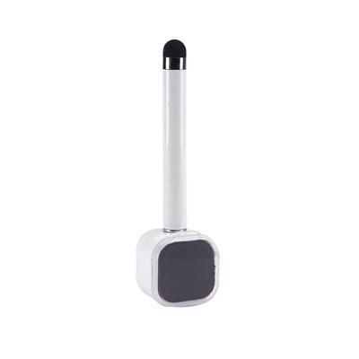 Branded Promotional TOUCH BALL PEN with Screen Cleaner in White Pen From Concept Incentives.