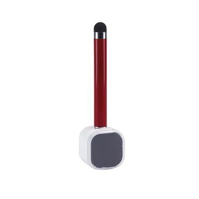 Branded Promotional TOUCH BALL PEN with Screen Cleaner in Red Pen From Concept Incentives.