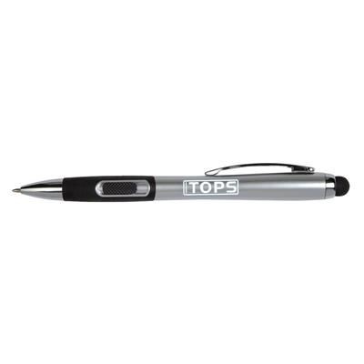 Branded Promotional LUX TOUCH BALL PEN in Silver Pen From Concept Incentives.