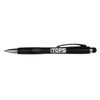 Branded Promotional LUX TOUCH BALL PEN in Black Pen From Concept Incentives.