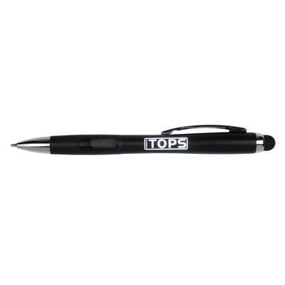 Branded Promotional LUX TOUCH BALL PEN in Black Pen From Concept Incentives.