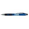 Branded Promotional LUX TOUCH BALL PEN in Blue Pen From Concept Incentives.