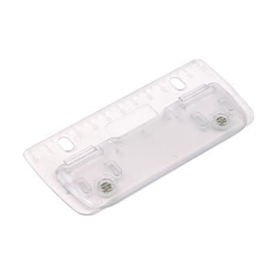 Branded Promotional PAGE MINI HOLE PUNCH in Clear Transparent Hole Punch From Concept Incentives.