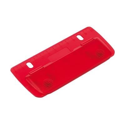 Branded Promotional PAGE MINI HOLE PUNCH in Red Hole Punch From Concept Incentives.