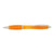 Branded Promotional SWAY BALL PEN in Orange with Rubber Grip & Silver Trim Pen From Concept Incentives.