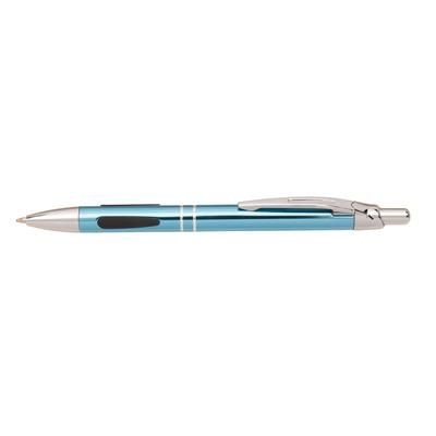 Branded Promotional LUCERNE ALUMINIUM METAL BALL PEN in Blue Pen From Concept Incentives.