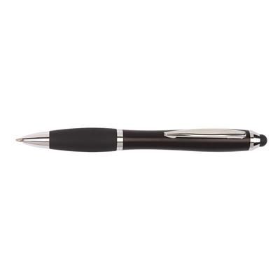 Branded Promotional SWAY TOUCH STYLUS BALL PEN in Black Pen From Concept Incentives.