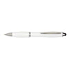 Branded Promotional SWAY TOUCH STYLUS BALL PEN in White Pen From Concept Incentives.