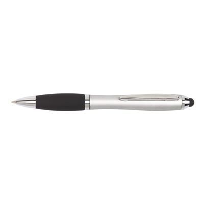 Branded Promotional SWAY TOUCH STYLUS BALL PEN in Silver Pen From Concept Incentives.