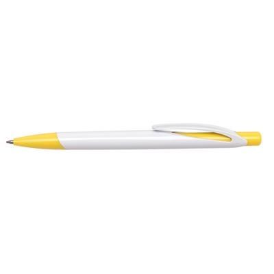 Branded Promotional DAYTONA BALL PEN in Yellow Pen From Concept Incentives.