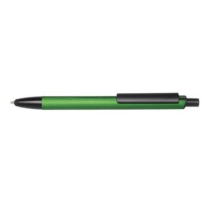 Branded Promotional GENEVA BALL PEN in Green Pen From Concept Incentives.