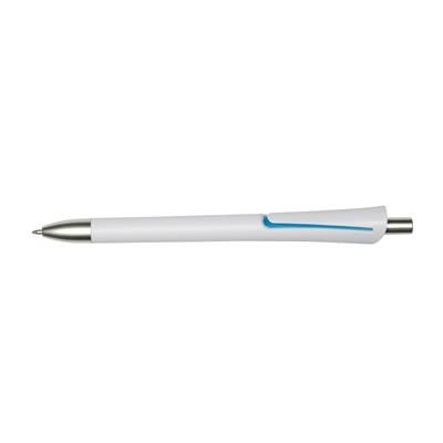 Branded Promotional OREGON BALL PEN in Light Blue Pen From Concept Incentives.