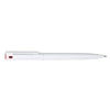 Branded Promotional VERMONT BALL PEN in White-Red Pen From Concept Incentives.