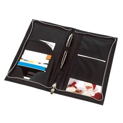 Branded Promotional Business folder HALMSTAD : with 4 different-sized compartments for ticket  passport  visa and boardi Pen From Concept Incentives.