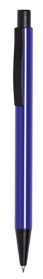 Branded Promotional QUEBEC ALUMINIUM METAL BALL PEN in Royal Blue Pen From Concept Incentives.