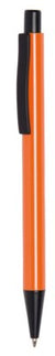 Branded Promotional QUEBEC ALUMINIUM METAL BALL PEN in Orange Pen From Concept Incentives.