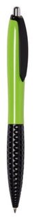 Branded Promotional JUMP BALL PEN in Apple Green & Black Pen From Concept Incentives.