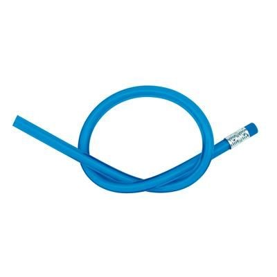 Branded Promotional FLEXIBLE BENDY PENCIL in Blue Pencil From Concept Incentives.