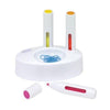 Branded Promotional DESK STAR 3 PIECE HIGHLIGHTER SET in White Oval Holder Highlighter Set From Concept Incentives.