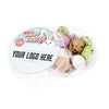Branded Promotional MAXI ROUND SPECKLED CHOCOLATE MINI EGGS Chocolate From Concept Incentives.