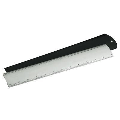 Branded Promotional ALUMINIUM METAL RULER in Sleeve Ruler From Concept Incentives.