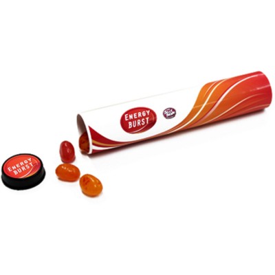 Branded Promotional BEAN TUBE - NRG BURST BEANS Sweets From Concept Incentives.