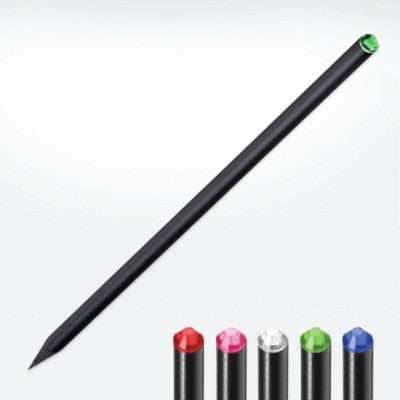 Branded Promotional GREEN & GOOD CRYSTAL TIPPED SUSTAINABLE ECO PENCIL SET Pencil From Concept Incentives.