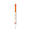 Branded Promotional STRIPER BALL PEN in Orange Pen From Concept Incentives.