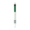 Branded Promotional STRIPER BALL PEN in Green Pen From Concept Incentives.