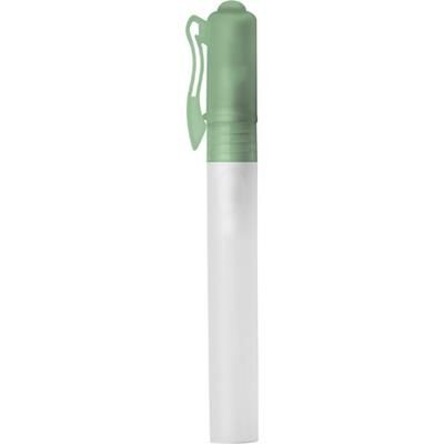 Branded Promotional HAND CLEANING SPRAY GEL PEN in Light Green Soap From Concept Incentives.